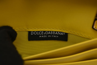 ドルチェ＆ガッバーナ 財布 コンチネンタルウォレット DOLCE&GABBANA 二つ折り財布 マヨリカプリント イエロー BI1211AQ240HG3OB 【中古】