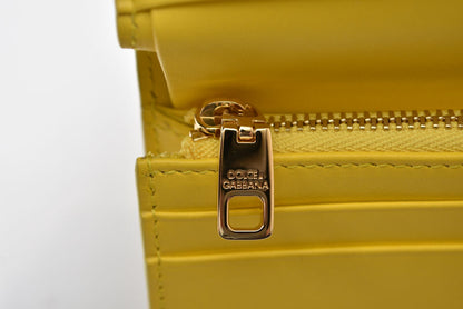 ドルチェ＆ガッバーナ 財布 コンチネンタルウォレット DOLCE&GABBANA 二つ折り財布 マヨリカプリント イエロー BI1211AQ240HG3OB 【中古】