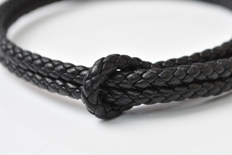 ボッテガヴェネタ ブレスレット/バングル BOTTEGA VENETA イントレチャート ブラック/シルバー925【中古】