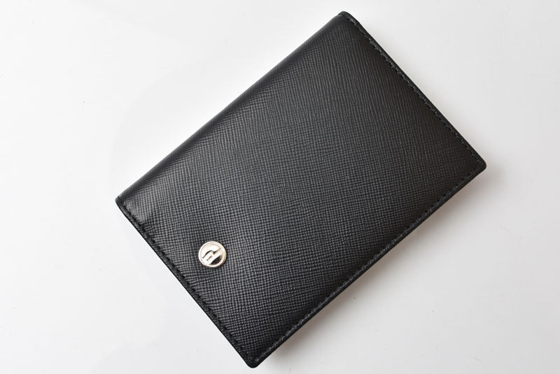 ダンヒル 未使用 カードケース/名刺入れ dunhill メンズ ブラック レザー ロゴ 【中古】