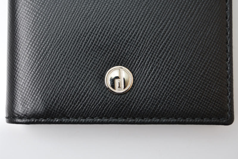 ダンヒル 未使用 カードケース/名刺入れ dunhill メンズ ブラック レザー ロゴ 【中古】