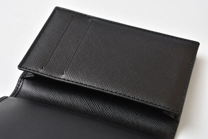 ダンヒル 未使用 カードケース/名刺入れ dunhill メンズ ブラック レザー ロゴ 【中古】