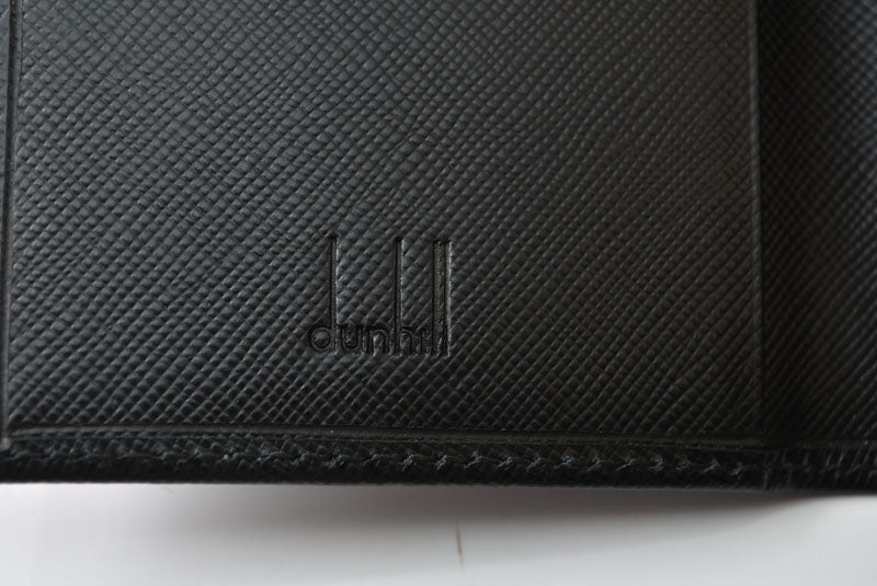 ダンヒル 未使用 カードケース/名刺入れ dunhill メンズ ブラック レザー ロゴ 【中古】