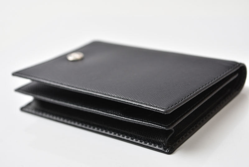 ダンヒル 未使用 カードケース/名刺入れ dunhill メンズ ブラック レザー ロゴ 【中古】