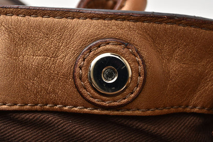 ロエベ ハンドバッグ FIESTA/フィエスタ 2WAY ブロンズ レザー ショルダーバッグ LOEWE レディース【中古】