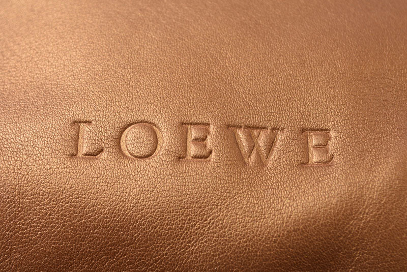 ロエベ ハンドバッグ FIESTA/フィエスタ 2WAY ブロンズ レザー ショルダーバッグ LOEWE レディース【中古】