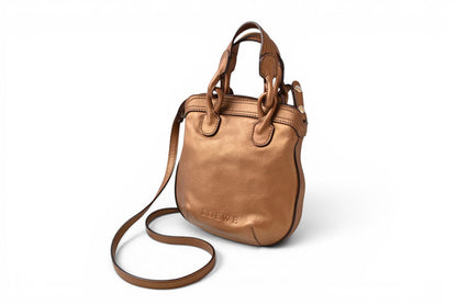 ロエベ ハンドバッグ FIESTA/フィエスタ 2WAY ブロンズ レザー ショルダーバッグ LOEWE レディース【中古】