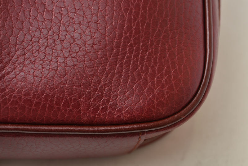 カルティエ ショルダーバッグ/クロスボディ マスト ドゥ カルティエ ヴィンテージ Cartier レザー ボルドー【中古】