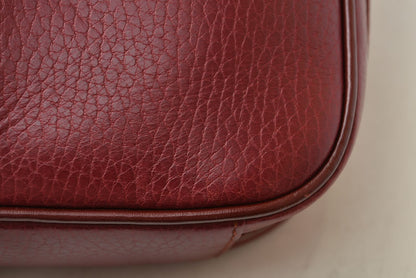 カルティエ ショルダーバッグ/クロスボディ マスト ドゥ カルティエ ヴィンテージ Cartier レザー ボルドー【中古】