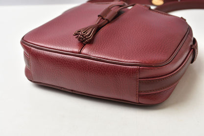 カルティエ ショルダーバッグ/クロスボディ マスト ドゥ カルティエ ヴィンテージ Cartier レザー ボルドー【中古】