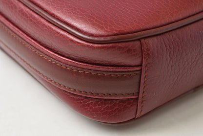 カルティエ ショルダーバッグ/クロスボディ マスト ドゥ カルティエ ヴィンテージ Cartier レザー ボルドー【中古】