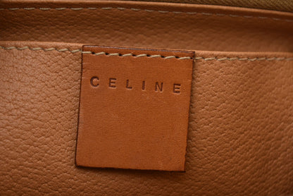 セリーヌ コスメポーチ/トラベルポーチ CELINE ヴィンテージ オールドセリーヌ マカダム ブラウン【中古】