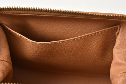 セリーヌ コスメポーチ/トラベルポーチ CELINE ヴィンテージ オールドセリーヌ マカダム ブラウン【中古】