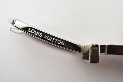 ルイヴィトン ベルト ダミエ リバーシブル レザー ブラック ブラウン M9075 LOUIS VUITTON 90 メンズ【中古】