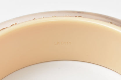 ルイヴィトン バングル/ブレスレット LOUIS VUITTON ブラスレ・アンクルージョンGM M66254 ベージュ/ゴールド レディース【中古】