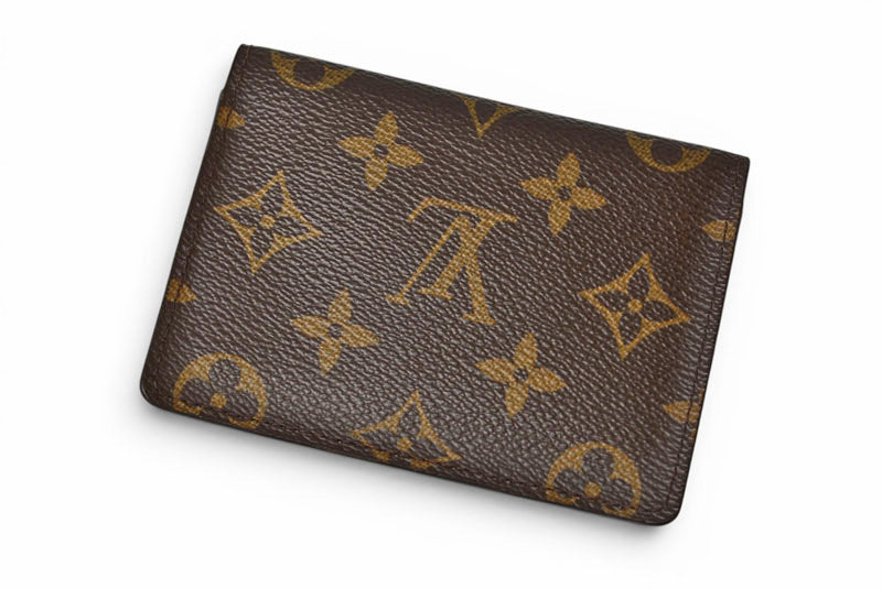 ルイヴィトン パスケース/カードケース LOUIS VUITTON モノグラム ポルト2カルト ヴェルティカル 定期入れ M60533【中古】