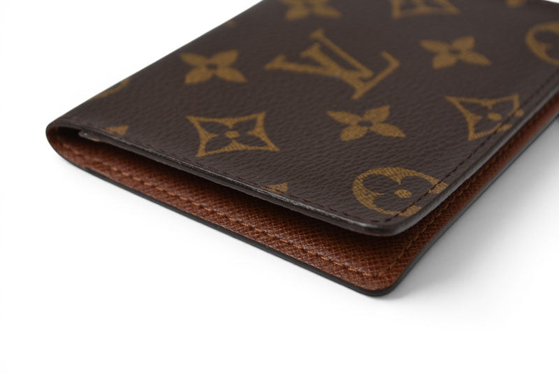ルイヴィトン パスケース/カードケース LOUIS VUITTON モノグラム ポルト2カルト ヴェルティカル 定期入れ M60533【中古】