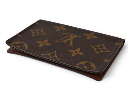ルイヴィトン パスケース/カードケース LOUIS VUITTON モノグラム ポルト2カルト ヴェルティカル 定期入れ M60533【中古】
