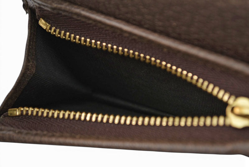 グッチ ミニ財布/二つ折り GUCCI 折財布 GGブラウン/ベージュ523155 Ophidia/オフィディア GGスプリーム【中古】