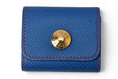 エルメス ポストイットケース/付箋ケース アラジフ クシュベル HERMES ブルー 1997年/ヴィンテージ【中古】