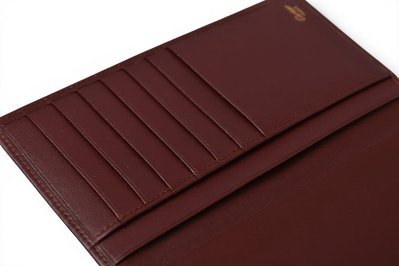 カルティエ 財布 メンズ Cartier 長財布 レザー マスト ドゥ カルティエ ボルドー L3000003【中古】