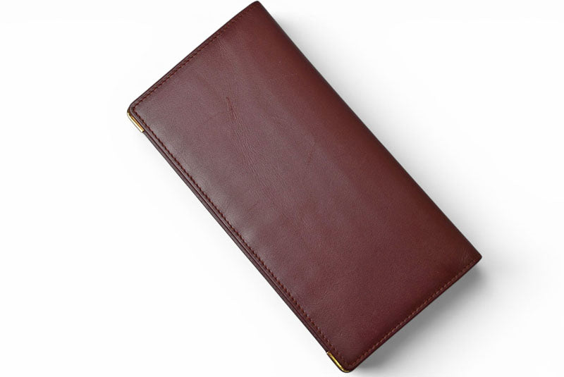 カルティエ 財布 メンズ Cartier 長財布 レザー マスト ドゥ カルティエ ボルドー L3000003【中古】