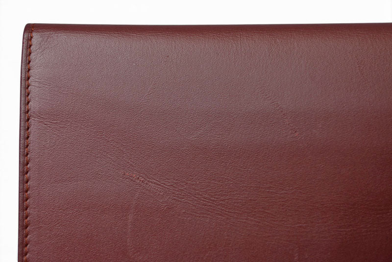 カルティエ 財布 メンズ Cartier 長財布 レザー マスト ドゥ カルティエ ボルドー L3000003【中古】