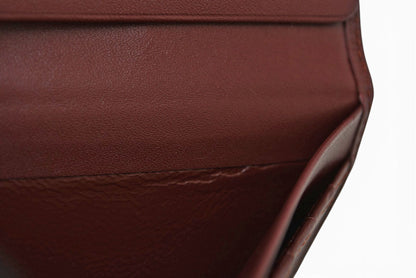 カルティエ 財布 メンズ Cartier 長財布 レザー マスト ドゥ カルティエ ボルドー L3000003【中古】