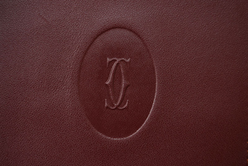 カルティエ 財布 メンズ Cartier 長財布 レザー マスト ドゥ カルティエ ボルドー L3000003【中古】
