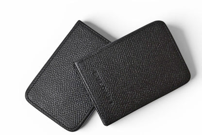 ブルガリ カードケース/名刺入れ メンズ グレインレザー ブラック BVLGARI 26242【中古】