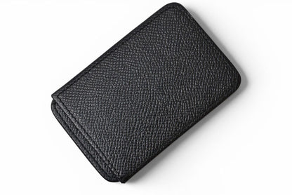ブルガリ カードケース/名刺入れ メンズ グレインレザー ブラック BVLGARI 26242【中古】