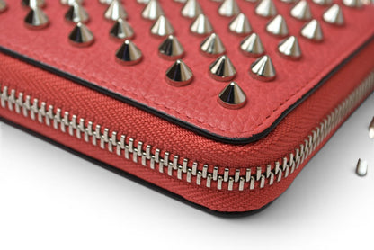 クリスチャンルブタン 財布 Christian louboutin 長財布/Panettone Zipped ベゴニア/シルバー 1185059【中古】