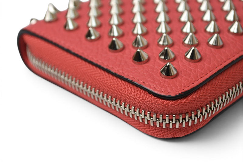 クリスチャンルブタン 財布 Christian louboutin 長財布/Panettone Zipped ベゴニア/シルバー 1185059【中古】