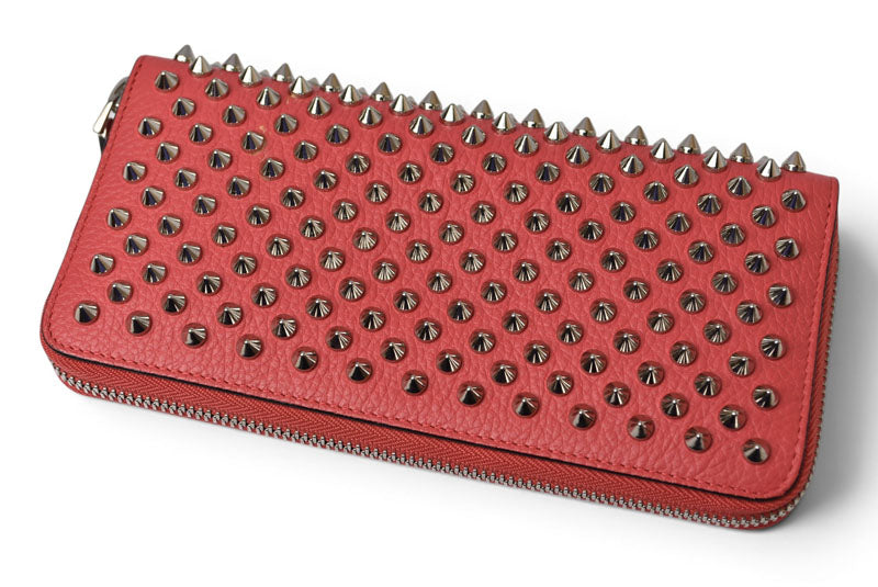 クリスチャンルブタン 財布 Christian louboutin 長財布/Panettone Zipped ベゴニア/シルバー 1185059【中古】