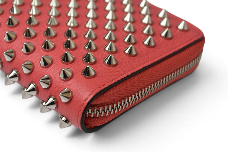 クリスチャンルブタン 財布 Christian louboutin 長財布/Panettone Zipped ベゴニア/シルバー 1185059【中古】