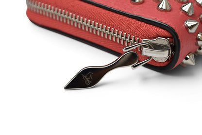 クリスチャンルブタン 財布 Christian louboutin 長財布/Panettone Zipped ベゴニア/シルバー 1185059【中古】