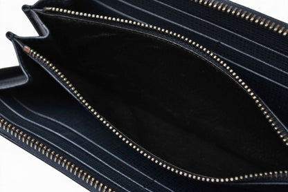 トッズ 財布 TOD'S 長財布 ラウンドファスナー式 メタルロゴ ネイビー XAMLCTA0400NPHU820【中古】
