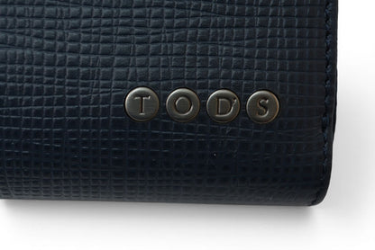 トッズ 財布 TOD'S 長財布 ラウンドファスナー式 メタルロゴ ネイビー XAMLCTA0400NPHU820【中古】