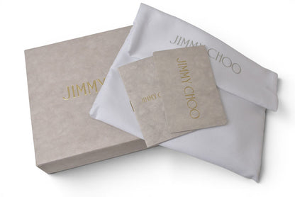 ジミーチュウ キーケース/コインケース NANCY UUF レザー スタースタッズ ブラック/シルバー JIMMY CHOO【中古】