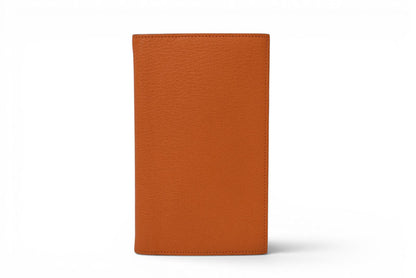 エルメス アジェンダ/手帳カバー/ダイアリー HERMES ノートブックカバー シェーブル オレンジ　□N刻印【中古】