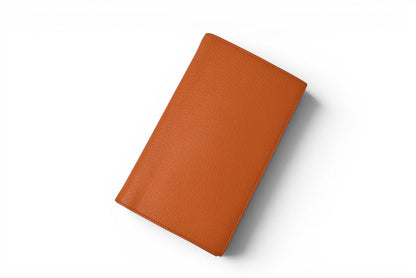 エルメス アジェンダ/手帳カバー/ダイアリー HERMES ノートブックカバー シェーブル オレンジ　□N刻印【中古】