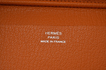 エルメス アジェンダ/手帳カバー/ダイアリー HERMES ノートブックカバー シェーブル オレンジ　□N刻印【中古】
