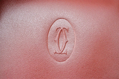 カルティエ コインケース/小銭入れ Cartier ヴィンテージ 財布/がま口 マスト ドゥ カルティエ ボルドー L300009【中古】
