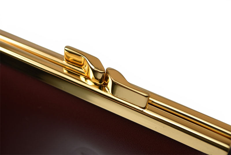 カルティエ コインケース/小銭入れ Cartier ヴィンテージ 財布/がま口 マスト ドゥ カルティエ ボルドー L300009【中古】