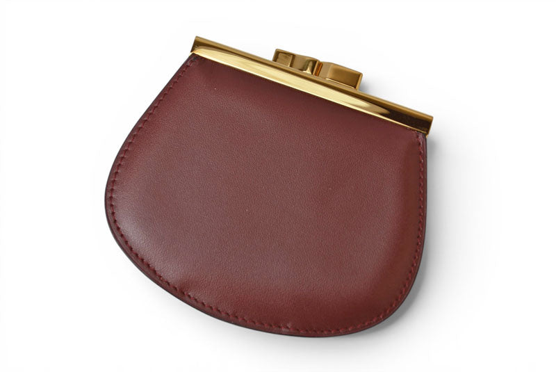 カルティエ コインケース/小銭入れ Cartier ヴィンテージ 財布/がま口 マスト ドゥ カルティエ ボルドー L300009【中古】