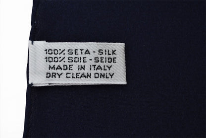 シャネル スカーフ/ストール CHANEL ヴィンテージ ココマーク/CC トランプ柄 シルク ネイビー【中古】