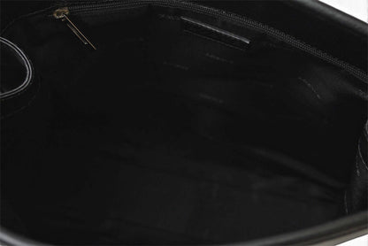 ロエベ ショルダーバッグ ヴィンテージ LOEWE アナグラム A4対応 バッグ レザーブラック【中古】
