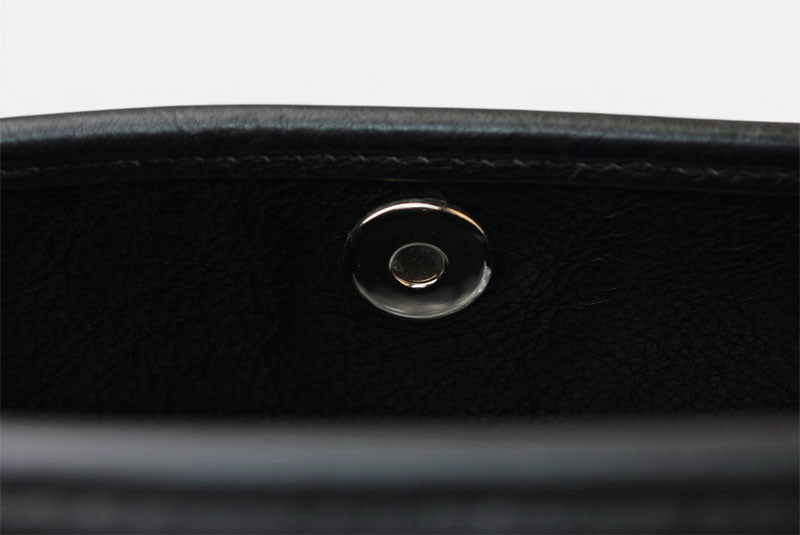 ロエベ ショルダーバッグ ヴィンテージ LOEWE アナグラム A4対応 バッグ レザーブラック【中古】