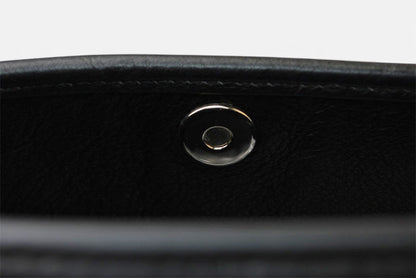 ロエベ ショルダーバッグ ヴィンテージ LOEWE アナグラム A4対応 バッグ レザーブラック【中古】