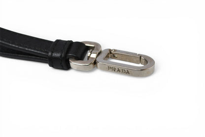 プラダ クラッチバッグ/セカンドバッグ 2NE007 ナイロン/レザー ネイビー/ブラック ポーチ ハンドストラップ付 PRADA メンズ/レディース【中古】